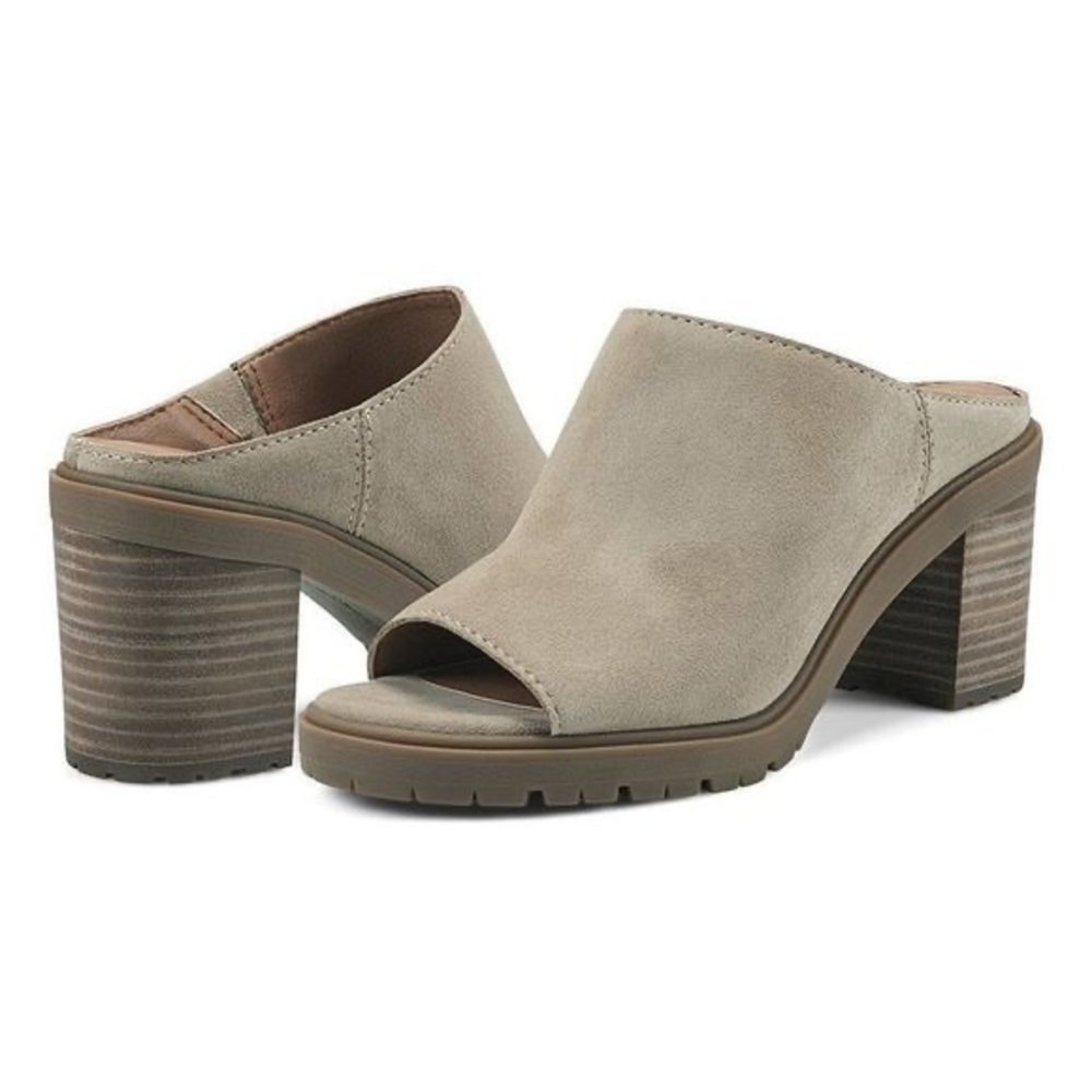 NIB Lucky Brand Dalliey Chunky Mule in Dune
